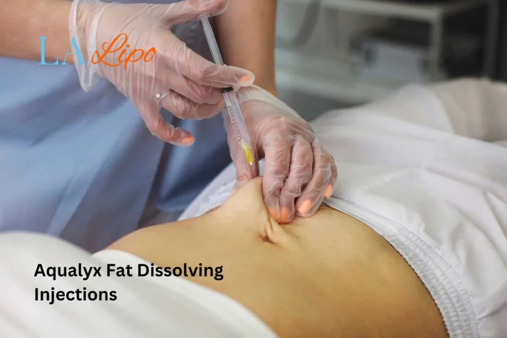 woman having fat dissolving injections Higham Ferrers in the stomach